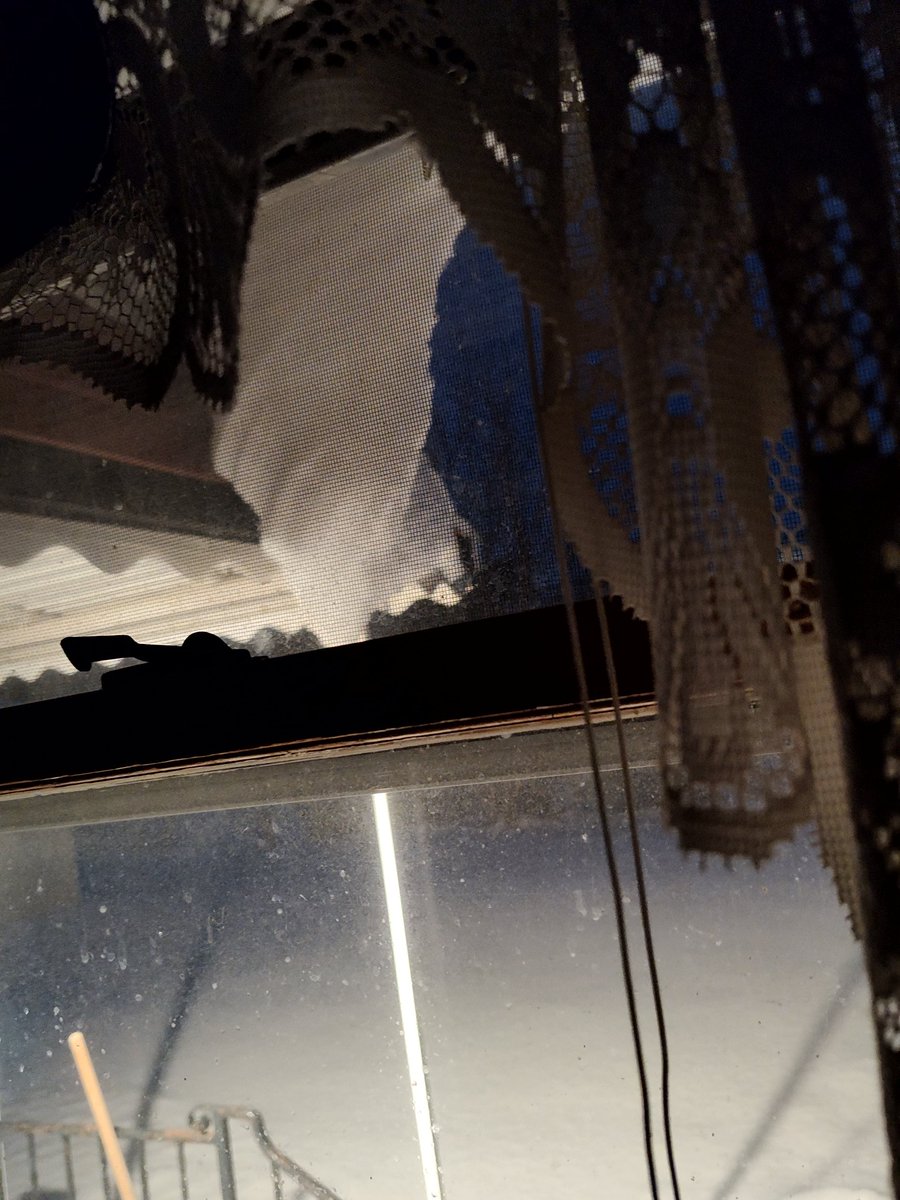 ordinaryguy64's tweet image. Snow hanging off my awning