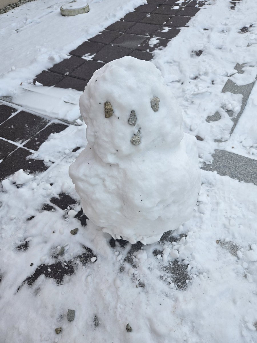 おはようございます✨
今日も頑張りましょう✨
#幸せになるために
#イマソラ　#雪だるま