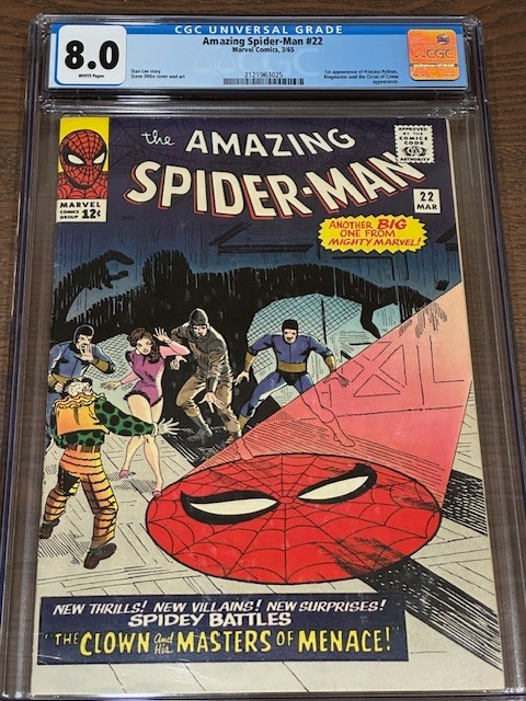 Amazing  22 CGC 8.0 White pages Ditko Nice book  
🔗 ebay.com/itm/2573308180…  🕸️
 #ad