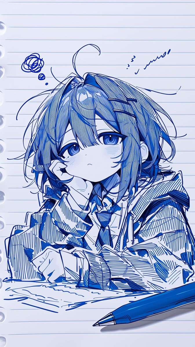 美術未経験高校生の本気 ノートの落書き📒 きーさんのプロンプトお借りしてます(* . .))) Niji