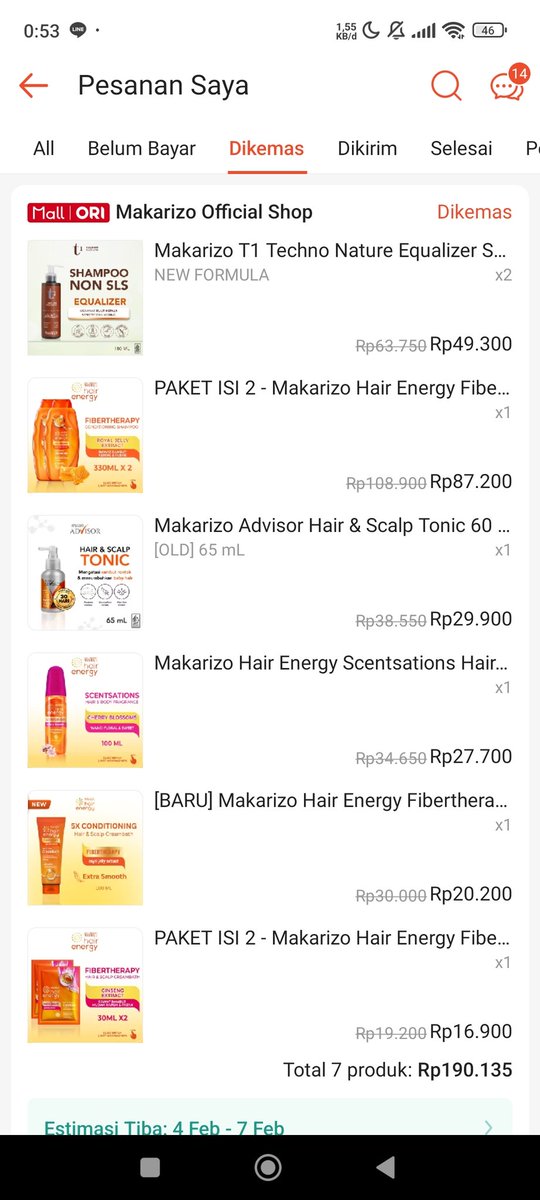 sakhailla's tweet photo. WTS Makarizo T1 Techno Nature Equalizer Shampoo 35.000

✨New
📍Barang masih dikirim, sampai Depok 4—7 Februari
💸Dijual karena harusnya cuma beli 1, tapi kepencet 2
🍊Bisa orennn https://t.co/wVAItCPuNF