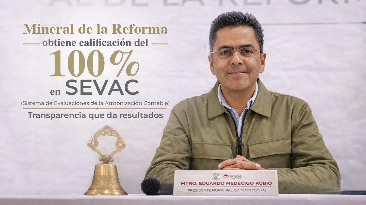 LaloMedecigoMR's tweet photo. Cuando el trabajo se hace en equipo y con orden, los resultados se notan.
Este reconocimiento refleja el esfuerzo coordinado de las áreas del Ayuntamiento para administrar con responsabilidad y transparencia los recursos públicos.

Seguimos avanzando.

#MineralDeLaReforma https://t.co/WWjPUHiRP2
