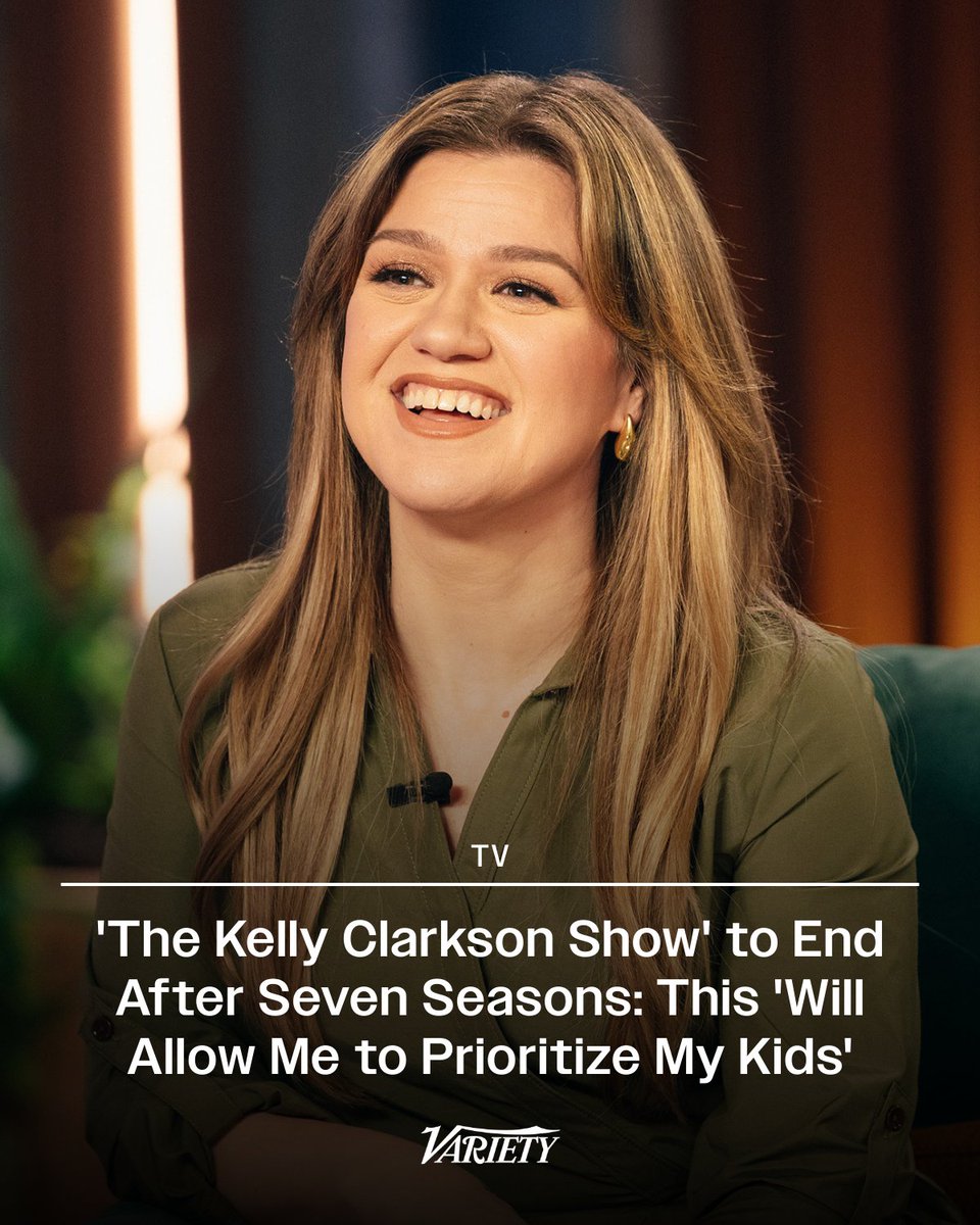 “The Kelly Clarkson Show” is coming to an end after seven seasons.

“Stepping away from the daily schedule will allow me to prioritize my kids, which feels necessary and right for this next chapter of our lives,” Clarkson said in a statement. "This isn’t goodbye. I’ll still be