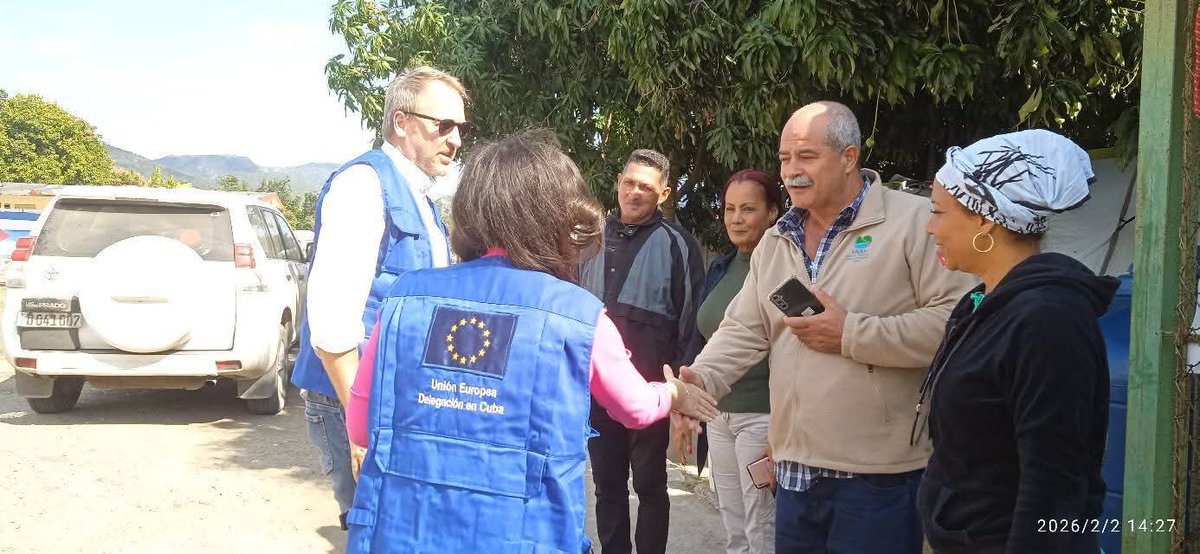 CNCTVGranma's tweet image. #ProvinciaGranma | Visita el Embajador de la Unión Europea (#UE),  Jens Urban, y Chiarantonina Poma, agregada de la Delegación de la Unión Europea, a la institución educativa Seminternado "Amiguitos de la FAR" del costero municipio #Pilón.

Fte/ @CMKXDigital