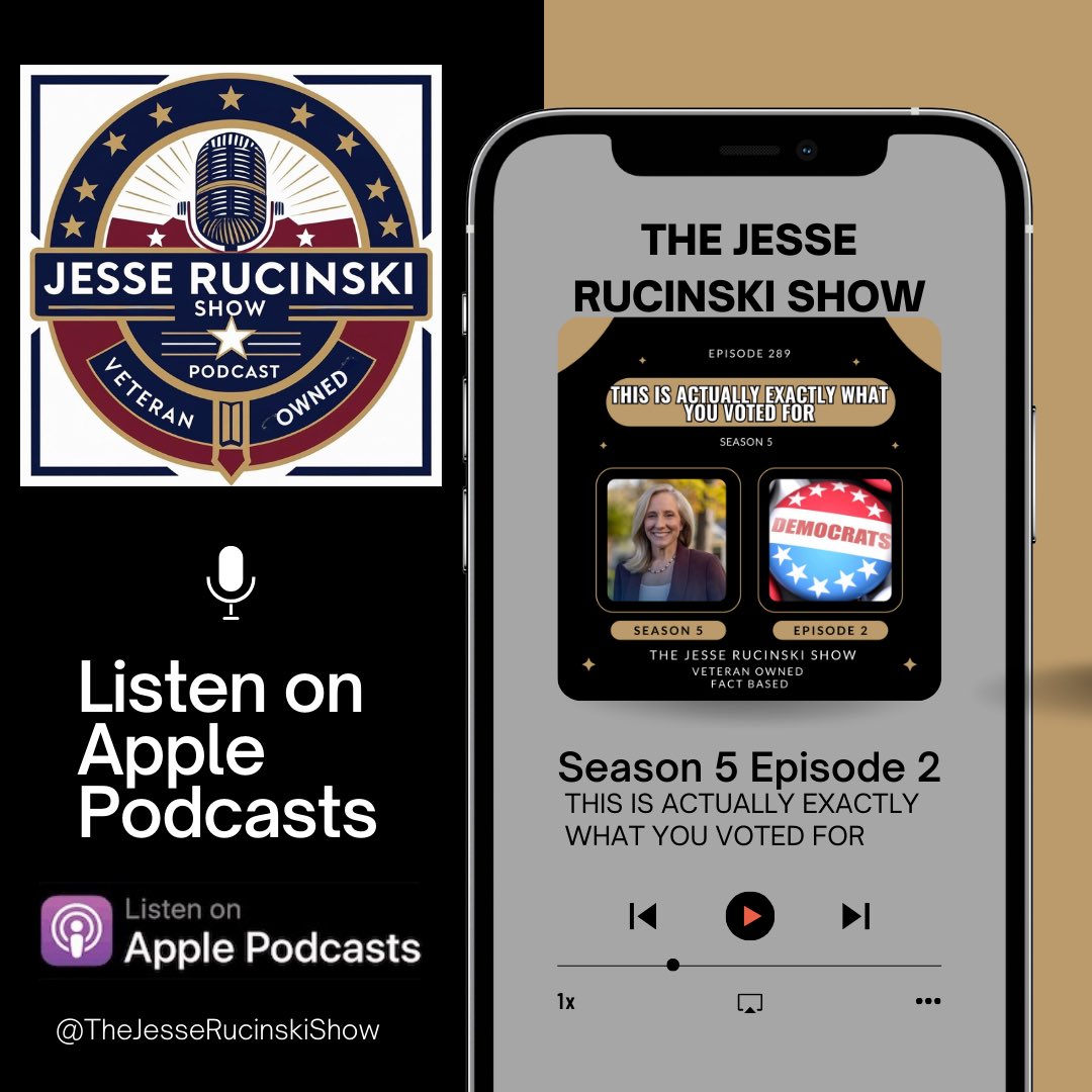 The <a href="/ApplePodcasts/">Apple Podcasts</a> link for the new episode of The <a href="/JRucinskiShow/">The Jesse Rucinski Show</a> is below. All other links available at 2146media.com. Check it out, subscribe, and hit that share button for me today. 

podcasts.apple.com/us/podcast/the…

2146media.com/the-jesse-ruci…

#Podcast #VeteranOwned #America