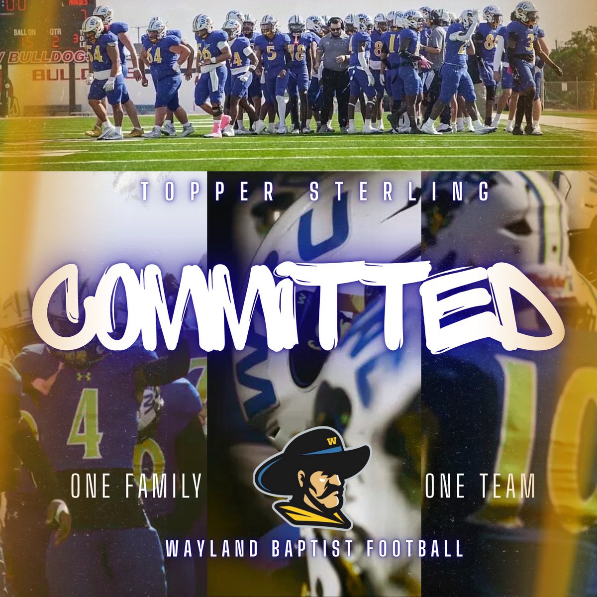 Topper / Wayland Baptist Commit tweet media