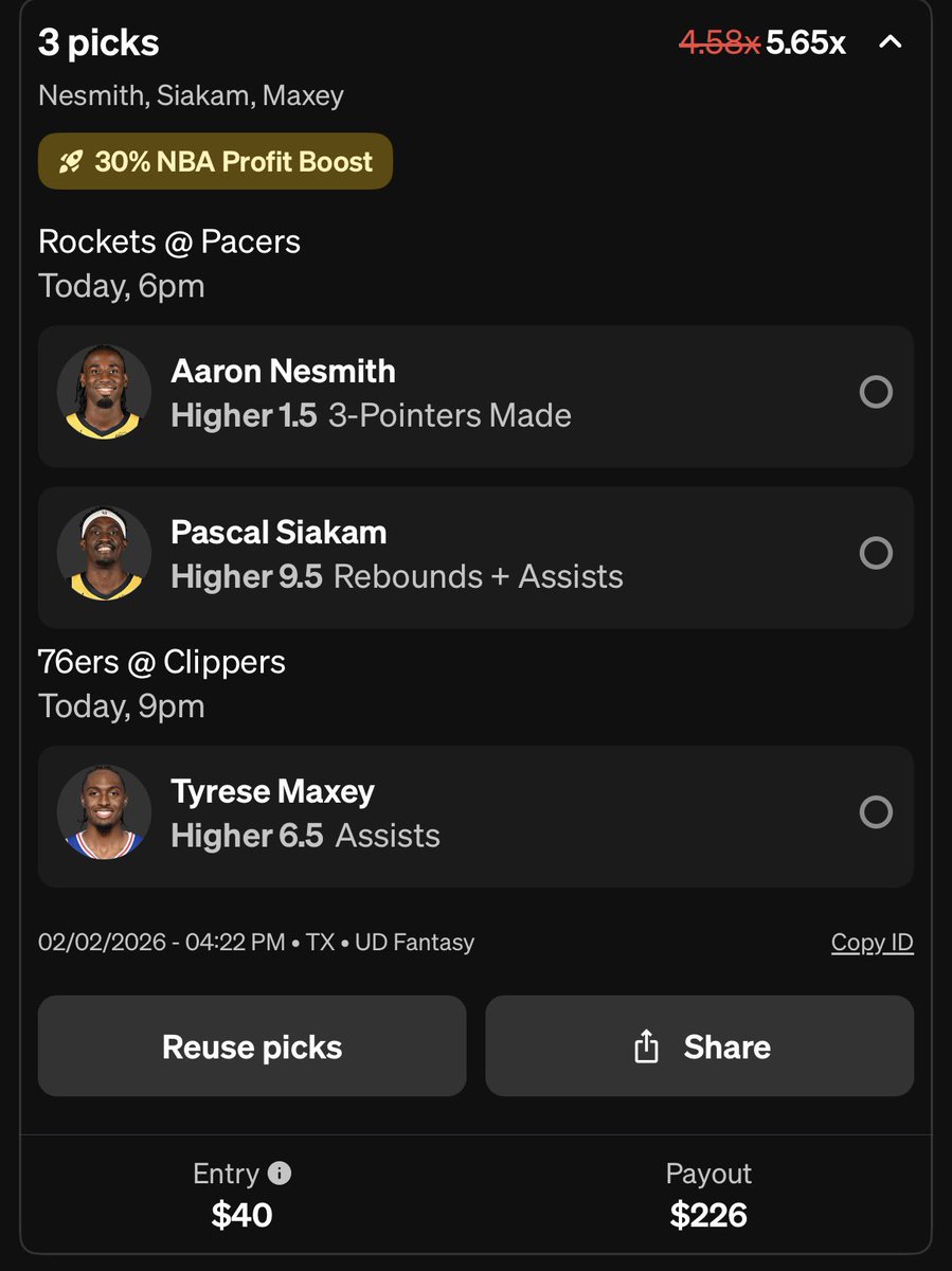 ThousandBandSam's tweet photo. @jmspubes #nba #picks #Gambling𝕏 https://t.co/Eh2QEKPJoF