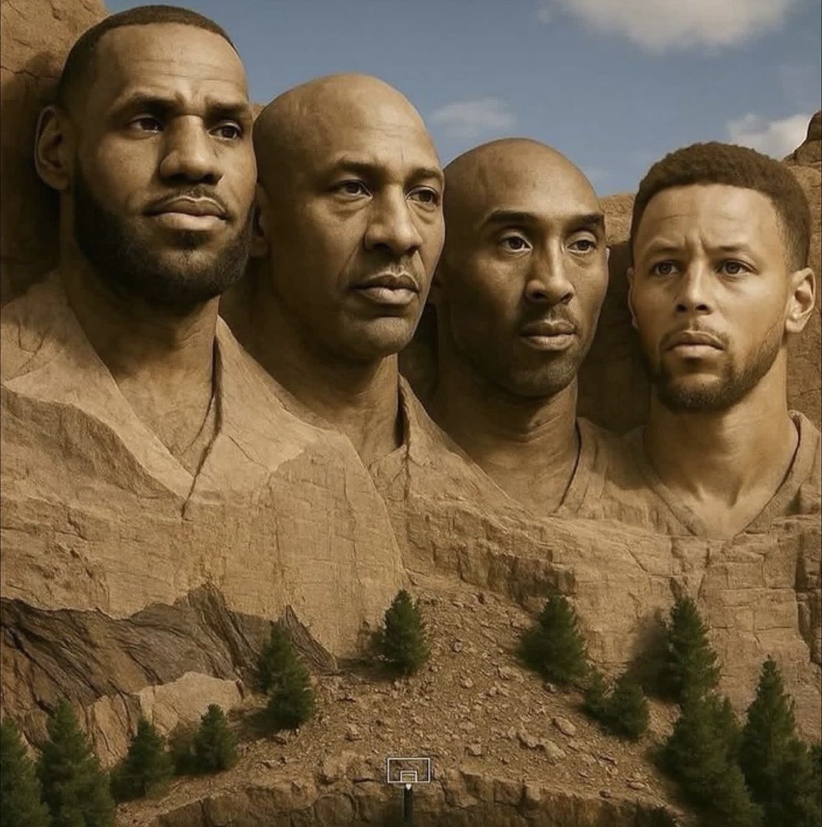 2ndStringShow's tweet photo. Which players would be on your 
NBA Mount Rushmore?  🤔 https://t.co/4CJHONe1fQ