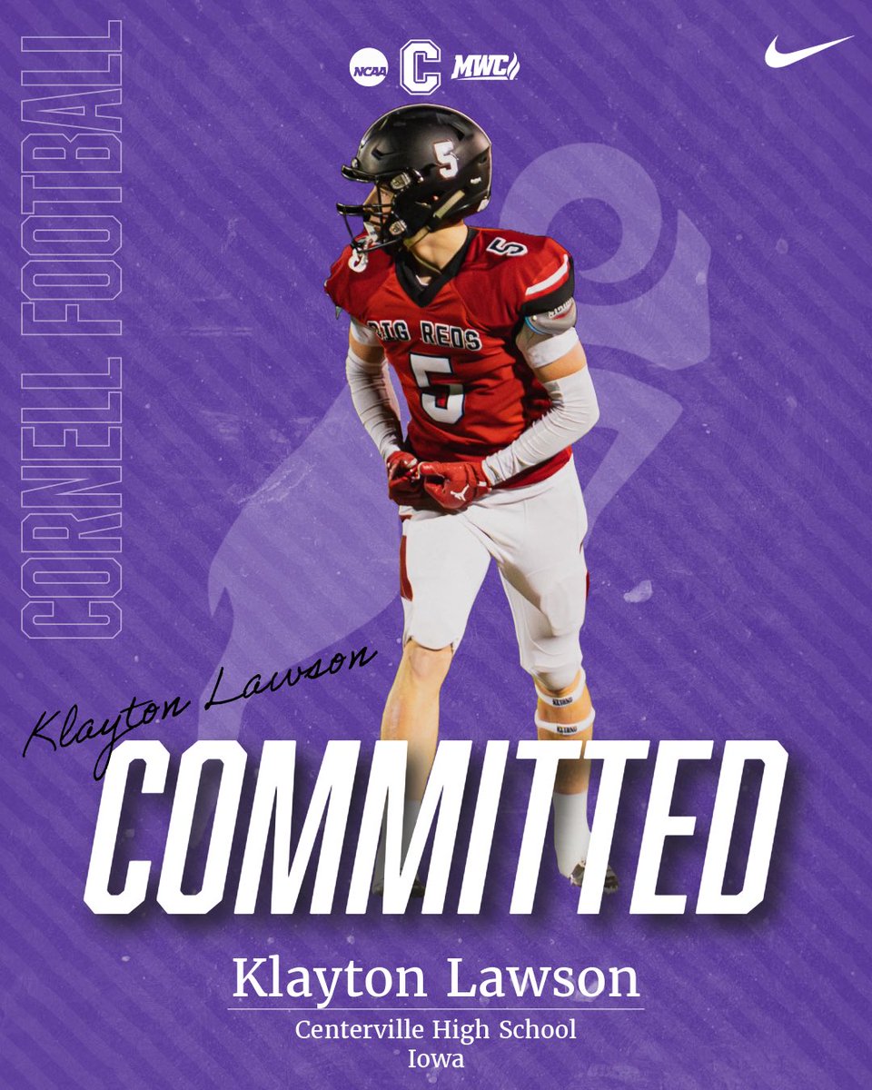 I am ecstatic to announce that I will be continuing my athletic and academic career for the next 4 years at Cornell college! First and foremost, I'd like to give all glory to God for blessing me with such an incredible opportunity to play the sport I love at the next level. I