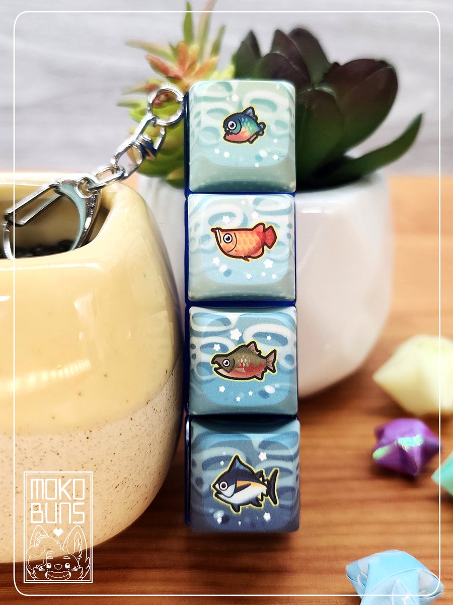 mokobuns's tweet image. I absolutely love how colorful all of the fish are in #AnimalCrossing but I managed to narrow it down to 4 favorite fish XD

Check out these gorgeous keycaps on my shop!

etsy.com/listing/443766…

#fish #keycaps #keebs #keyboard