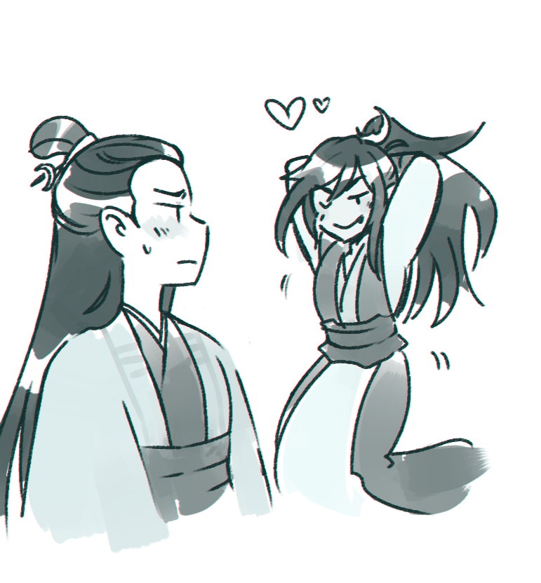 fuxuejiangzai's tweet photo. we ride again
request 132: CQL Songxue but Xue Yang has a ponytail
the children yearn for the manhua hairdo
#songxue #yicity https://t.co/OX9hKOI5yC