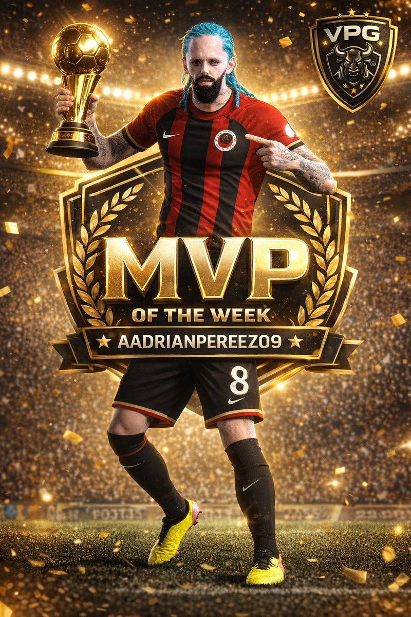 🏆<a href="/aadrianpereez09/">Adrian Perez Ibarra</a> 🏆

Nuestro MCD Adrián Pérez ha salido en el 11 ideal de la semana 1 en <a href="/VPG_Spain/">Virtual Pro Gaming España</a> (5ta B)

No solo ha salido en el equipo de la semana… ha sido el MEJOR MCD de la liga… y MEJOR JUGADOR DE LA LIGA…

No tiene límite Adri! A seguir 

🖤♥️