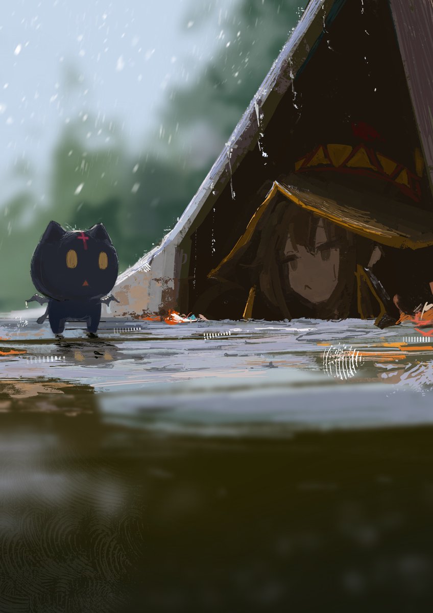 Kokoya_art's tweet image. 雨の日