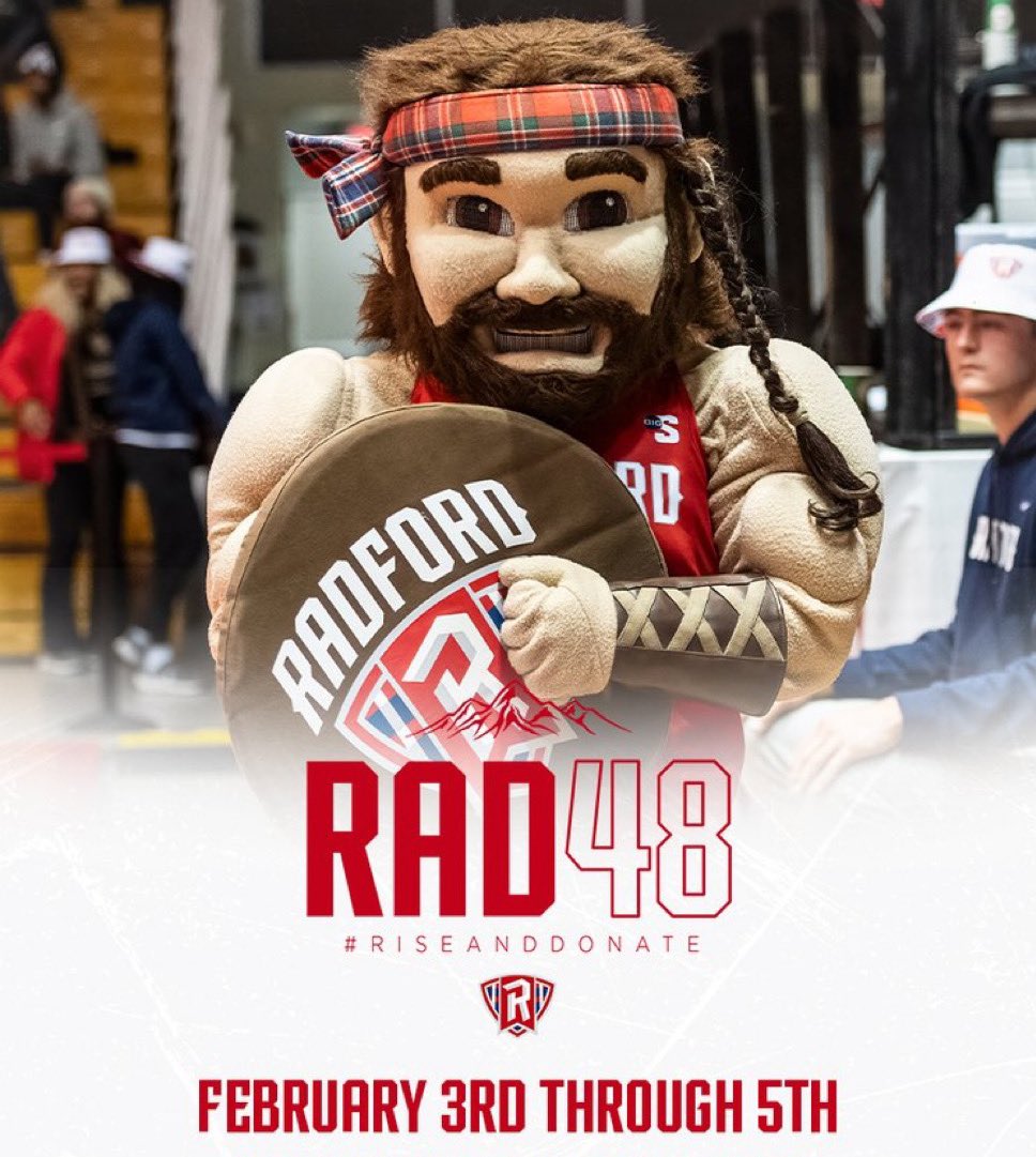 radford_alumni's tweet photo. #RAD48 starts tomorrow at noon! โฑ๏ธ
For 48 hours, Highlander Nation rallies behind @ru_athletics.
Every gift makes an impact.
๐๏ธ Feb 3โ5
๐ https://t.co/bvXZLEJLYgโฆ
#RiseAndDonate x #RadfordAlumni https://t.co/G9l9xP3sWW
