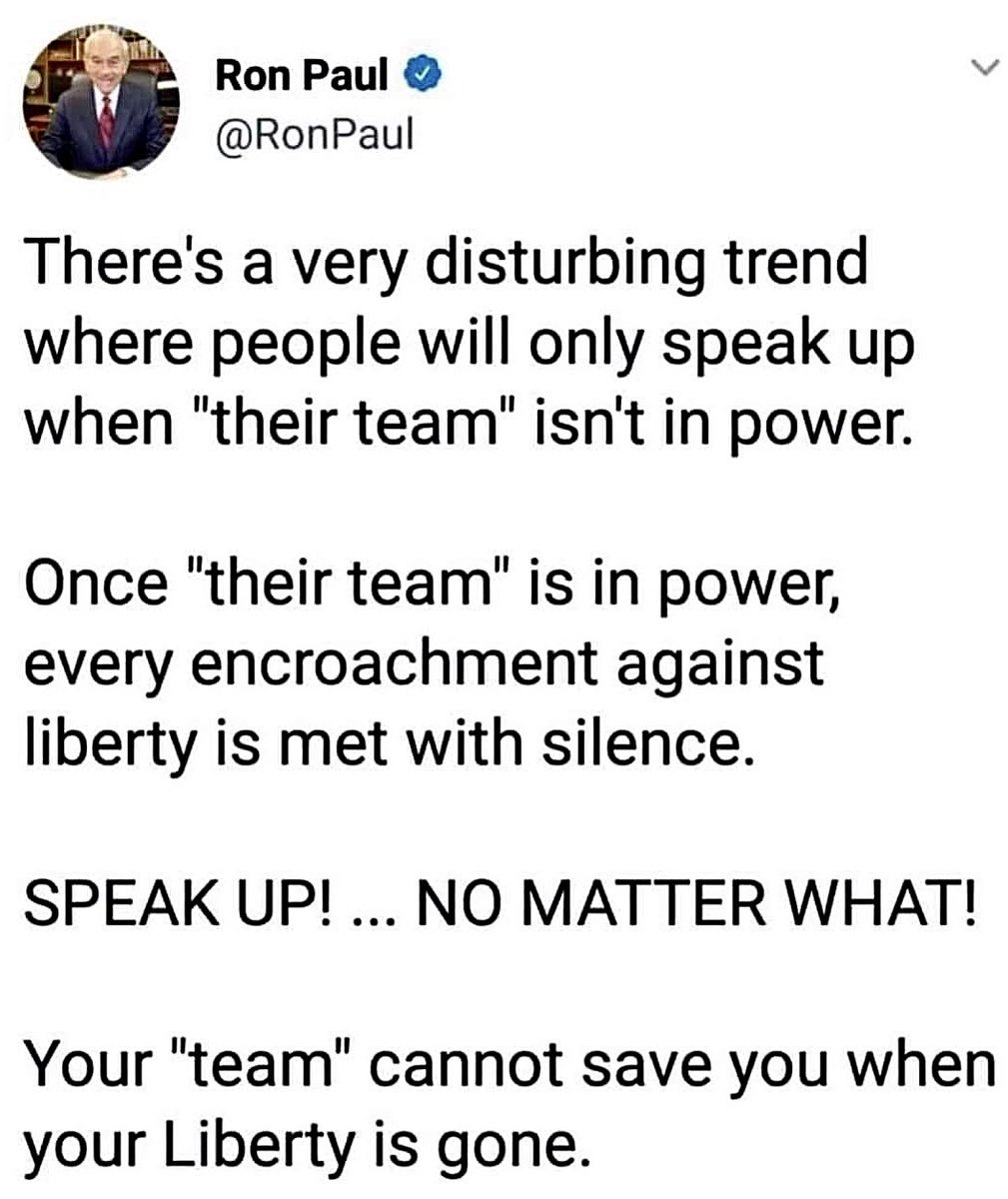 .<a href="/RonPaul/">Ron Paul</a> taught this to his son, <a href="/RandPaul/">Rand Paul</a>.

This is why Washington has always hated both of them.