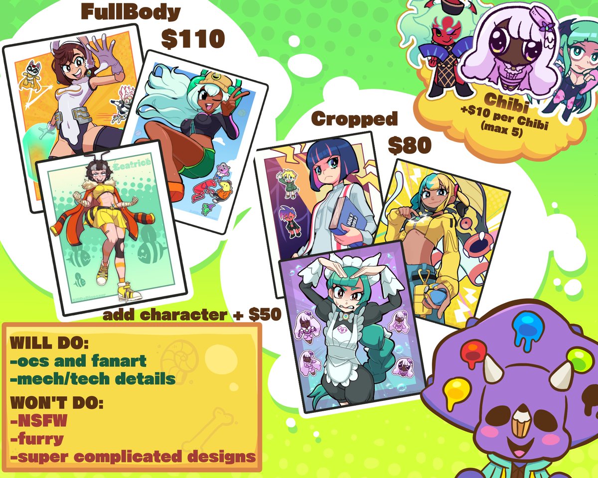 ✨Comms Open!✨
new to this so but I'm just gonna keep this open for now.
form to fill out below 📷 😳