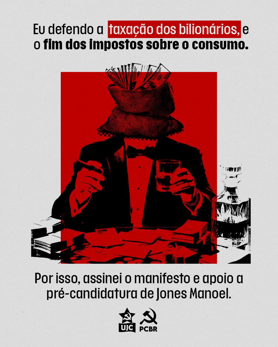 pcbrnacional's tweet photo. POR QUAL MOTIVO VOCÊ APOIA A PRÉ-CANDIDATURA DE JONES MANOEL?

Um comunista, como tribuno do povo, se propõe a agitar as lutas da classe trabalhadora, contribuindo para sua organização e formação política. +

#jonesmanoel2026 #eleições #ujc #pcbr #política https://t.co/KKyRzxOUkU