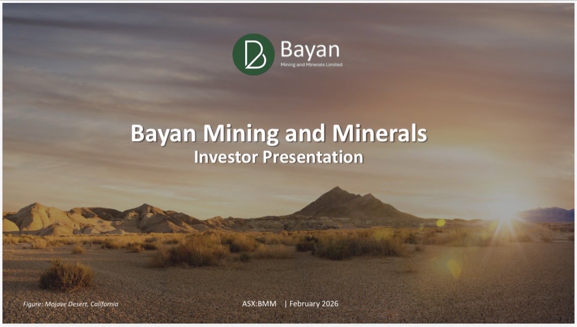 Bayan Mining and Minerals tweet media