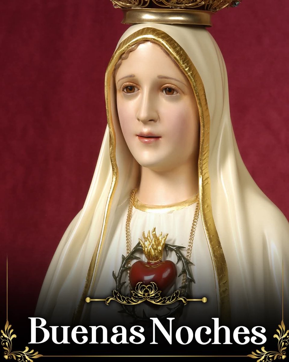 Buenas noches 

Que la noche te cubra con serenidad, y bajo el manto de María tu descanso sea profundo y lleno de paz.