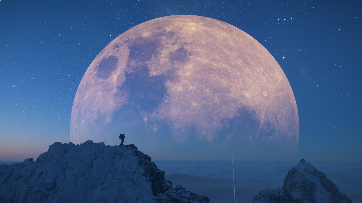 月との距離。
＃deathstranding2
 #DSPhoto2026_P1