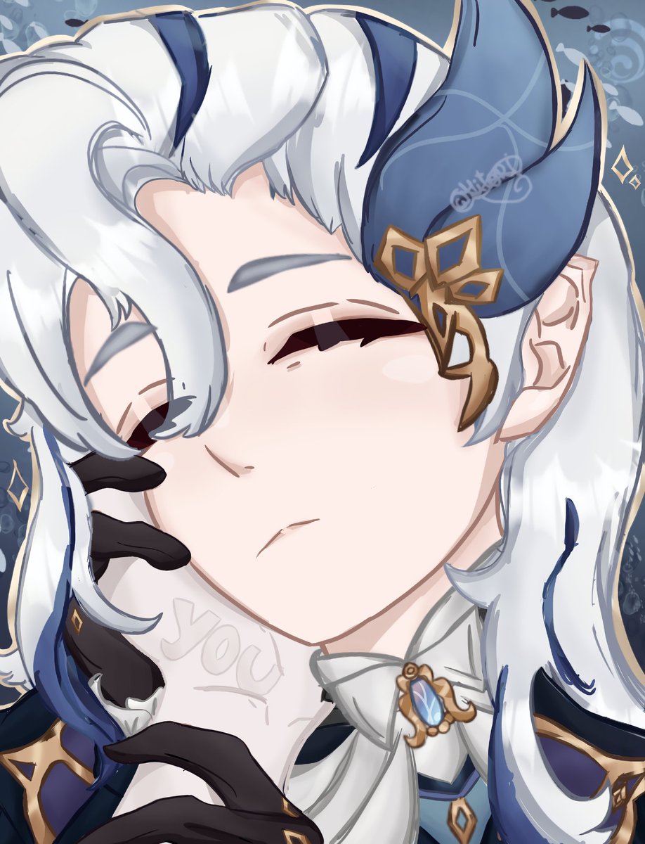 Hydro Dragon!.. hydro Dragon!..

 don't cry..✨🤍

#Neuvillette #GenshinImpact