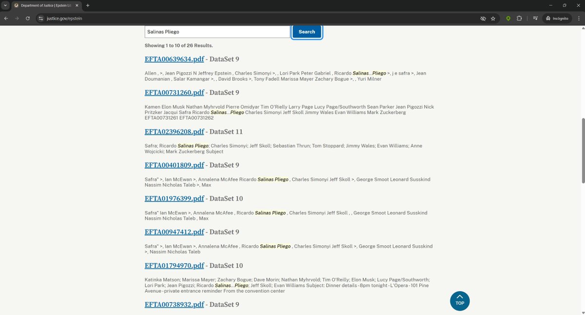 #TioPedofilo <a href="/RicardoBSalinas/">Don Ricardo Salinas Pliego</a>  Mire tío búsqueda directa desde la pagina del departemento de justicia justice.gov/epstein de Estados Unidos allí sale su nombre en la búsqueda!! 🤦‍♂️<a href="/alvaro_delgado/">Alvaro Delgado Gómez</a> <a href="/catrina_nortena/">La Catrina Norteña</a> <a href="/paezvarela/">AlejandroPáezVarela</a>