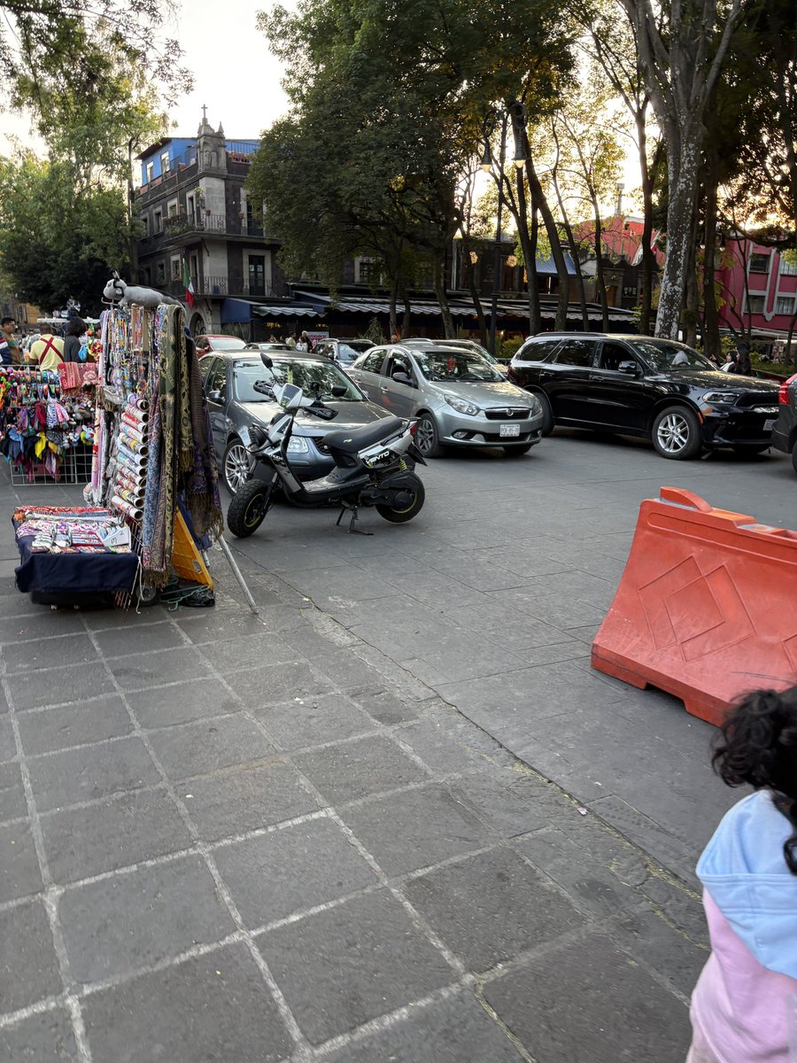 Coyoacán sin ley, desde cuando se pueden estacionar en la plaza y con franelero