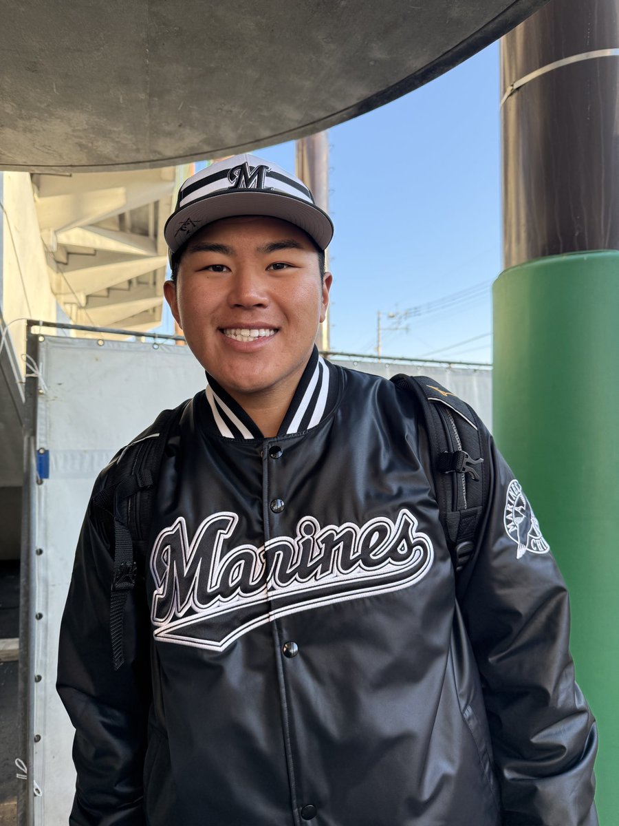 この後、捕手練いってきます！」と #松川虎生 選手。 第1クール最終日