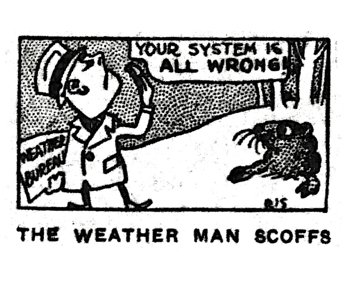 RetroNewsNow's tweet image. Newspaper cartoon (1929) 

#GroundhogDay