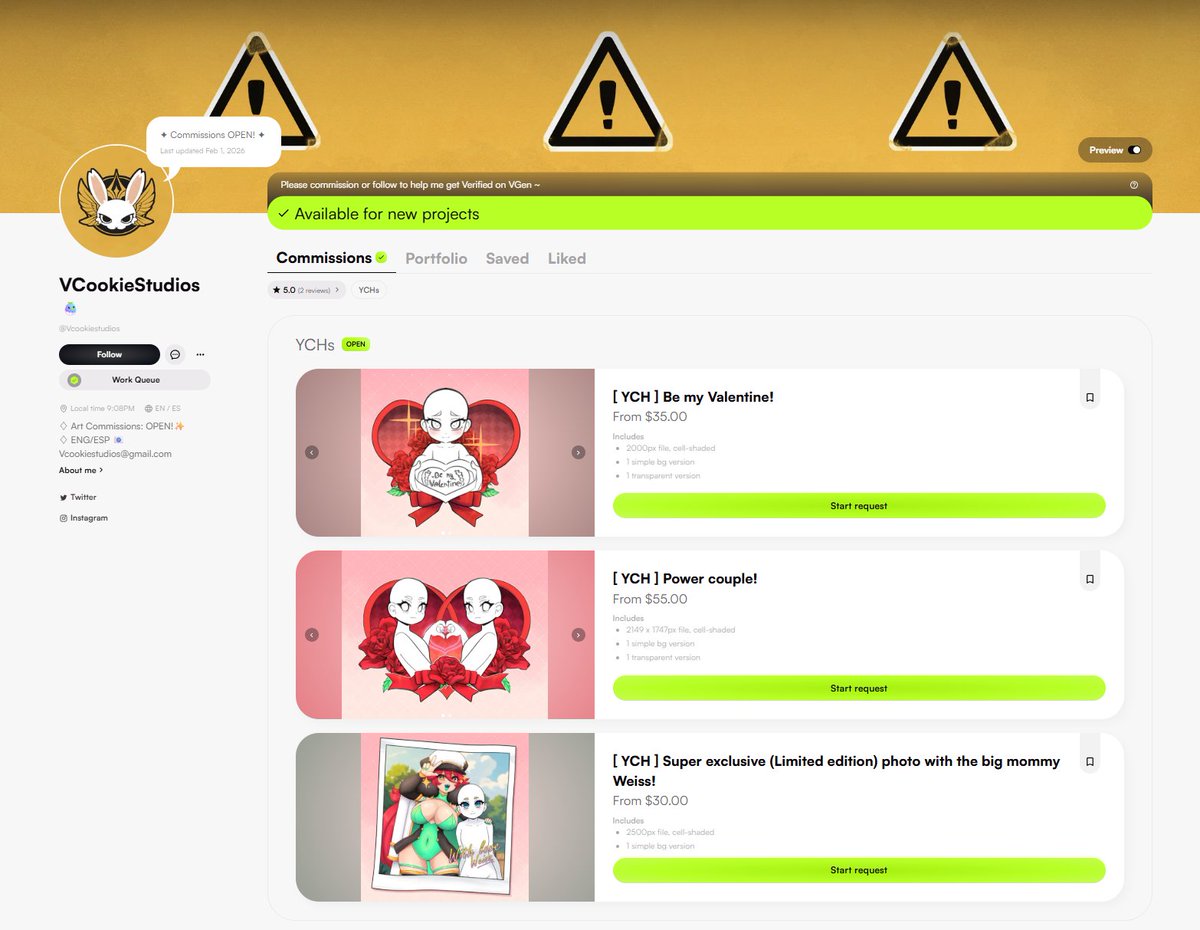 『 VCookieStudios 』 tweet media