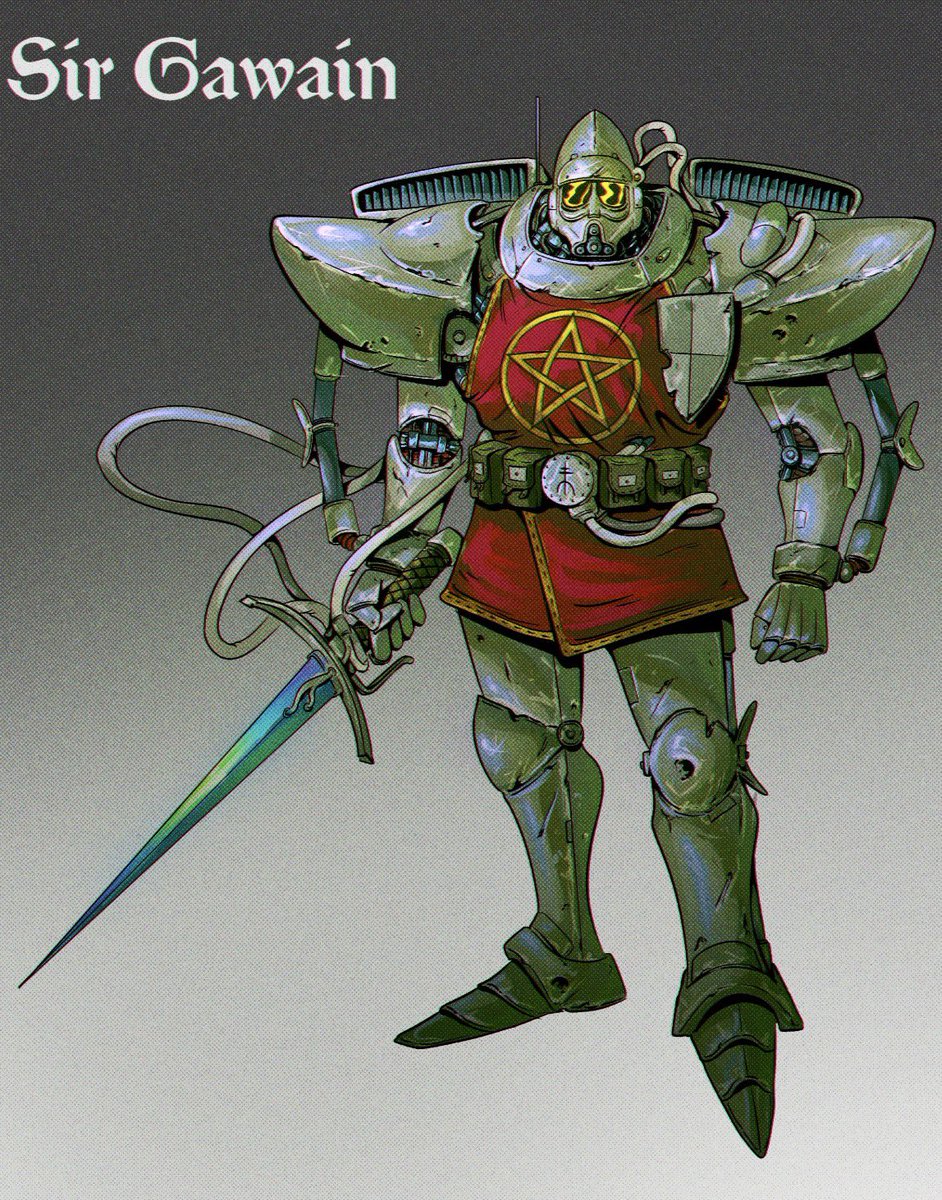 hushpuppyart's tweet photo. From a character design project for uni 🤖🌱⚔️ https://t.co/YySG3NDopd