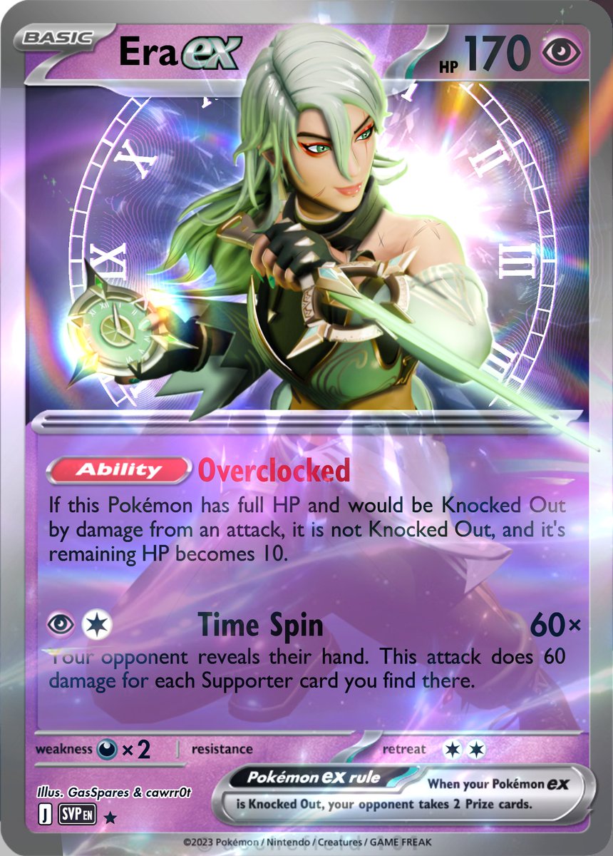 Some more Fortnite Pokemon TCG cards! This time featuring a c0mmission for  @Auroria3D of Catalyst and Era! Of course made in collaboration with  @cawrr0t these were super fun to do