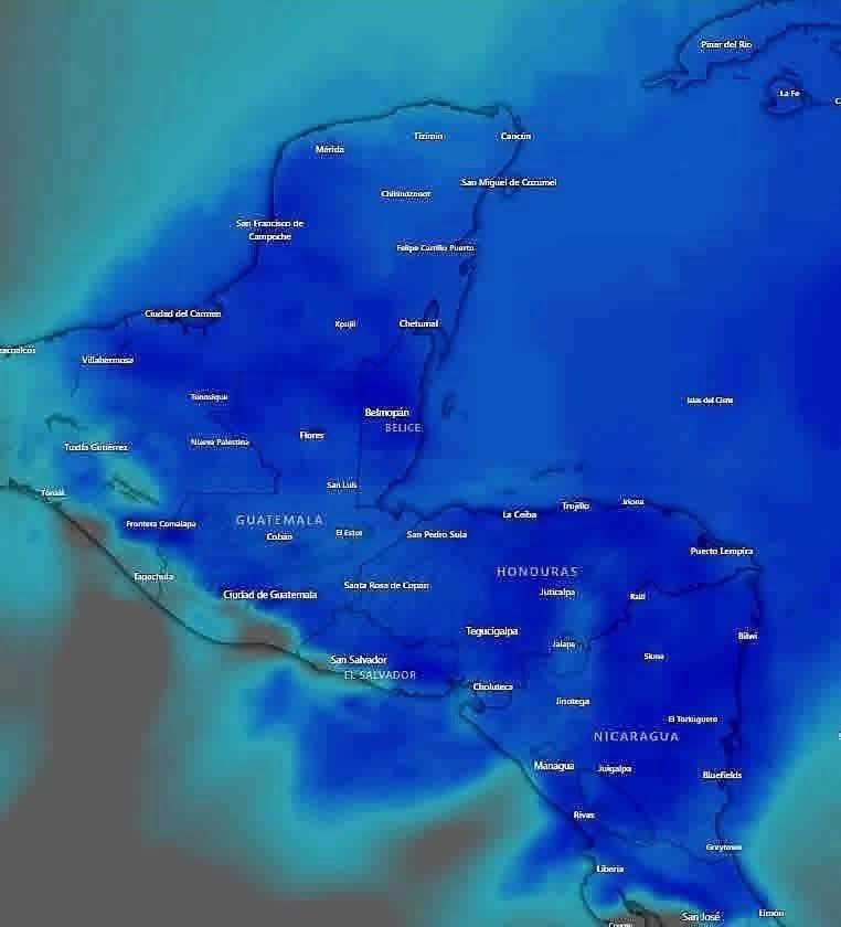 Mwvd033's tweet image. In heel centraal Amerika is het nooit zo koud geweest als deze week. Ongekend. Maar daar hoor je het NPO niet over. Past niet in het narratief.