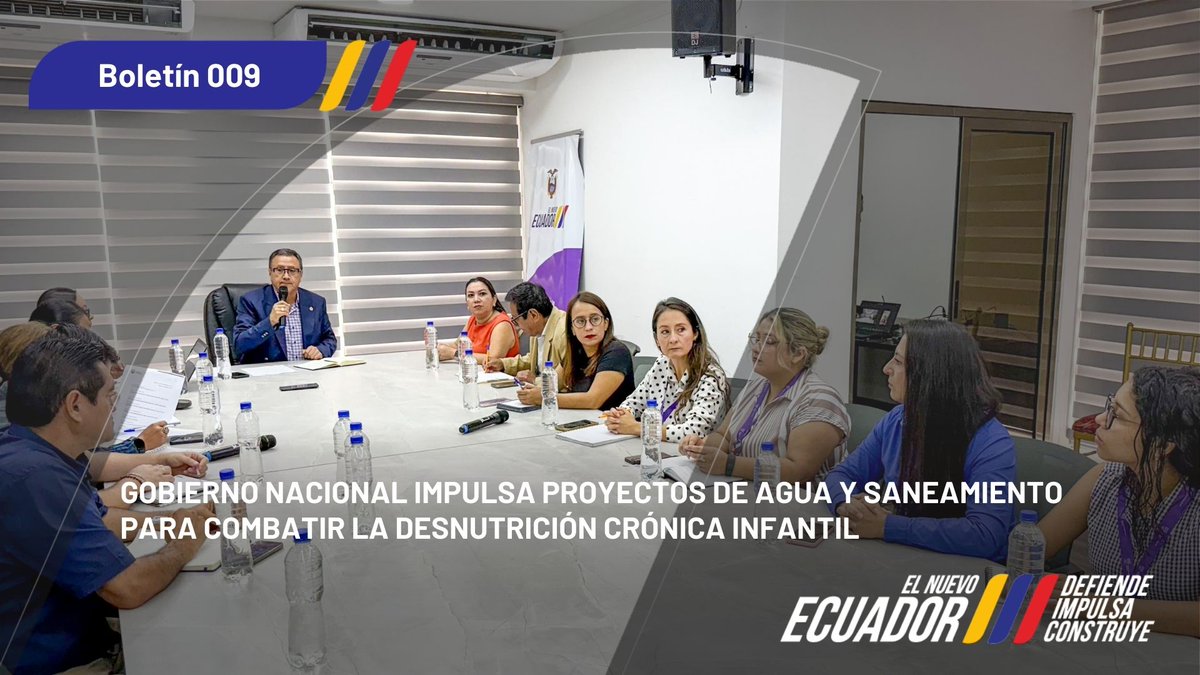 GoberElOro's tweet photo. 📍Boletín institucional

💧 Agua segura para proteger a nuestra niñez

El Gobierno Nacional impulsa proyectos de agua potable y saneamiento como una política clave para combatir la Desnutrición Crónica Infantil.
L
📌 Conoce los detalles 
🔗 https://t.co/NSfVHq48aA

@JaimeSerpaEc https://t.co/cPOJviHUc5