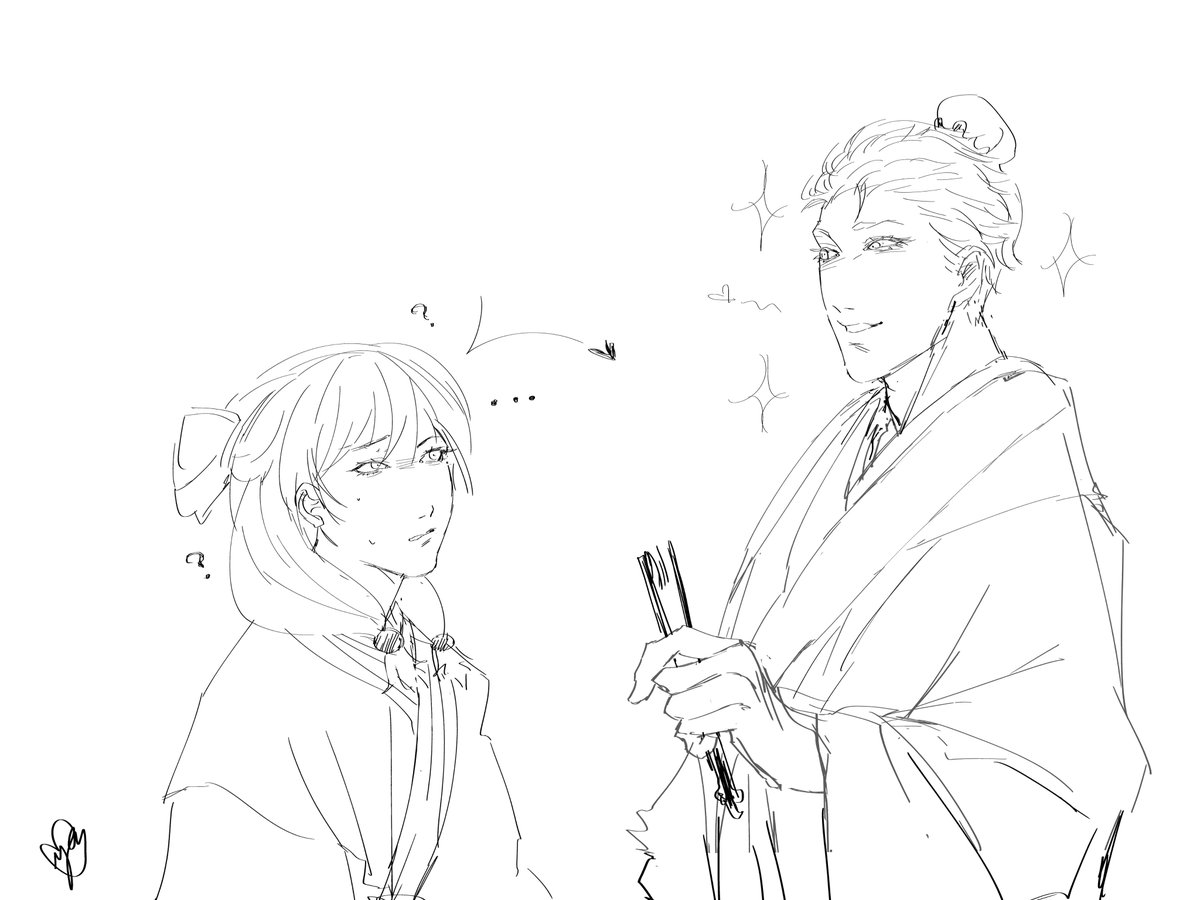 yazzer_is_tired's tweet image. I love the comparisons with MaoMao and Jinshi with GJHM and I've always used them as an example of their trope! And Ironically Jinshi is voiced by the same english VA as Gojo! 

#gojohime #satohime #gouta #JujutsuKaisen #五歌 #薬屋のひとりごと