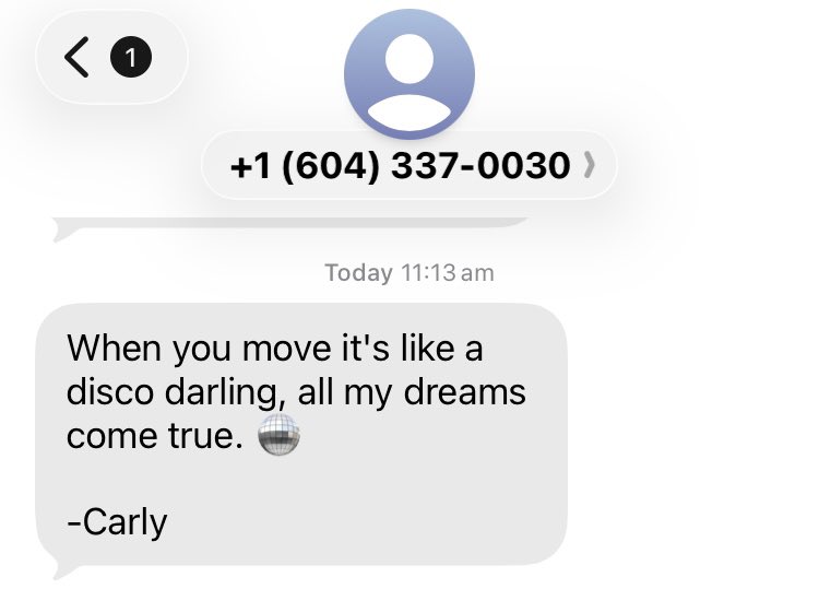 stormm_569's tweet photo. why is carly rae messaging me about unreleased songs https://t.co/8uH2QrOO6O