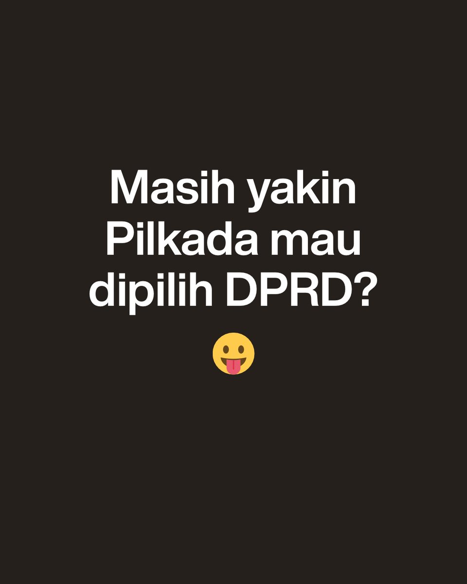 Naandaa27's tweet image. Masih yakin Pilkada mau dipilih DPRD ? 
.
.
Ka'bah Paes Mutualan Wohoo
Salam Om Toshi