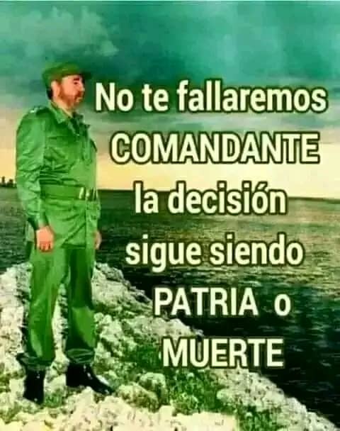 La decisión está dicha. Siempre Venceremos #CubaEstáFirme