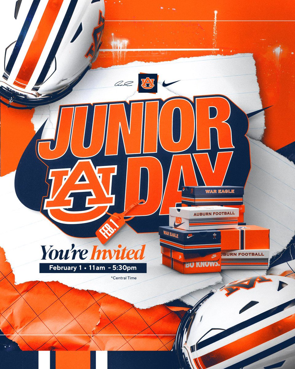 VanceFones's tweet photo. Blessed to have had a fantastic Junior day at Auburn this weekend! Thank you, @coachjbronowski, @CoachMajewski, and @CoachRJackson34, for the fantastic experience and the valuable information on all it takes to be an Auburn Tiger! https://t.co/6mdJp9tlqO