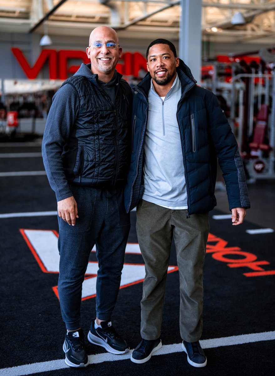 coachjfranklin's tweet image. Great having @HokiesFB legend Kyle Fuller stop by today. #LGH