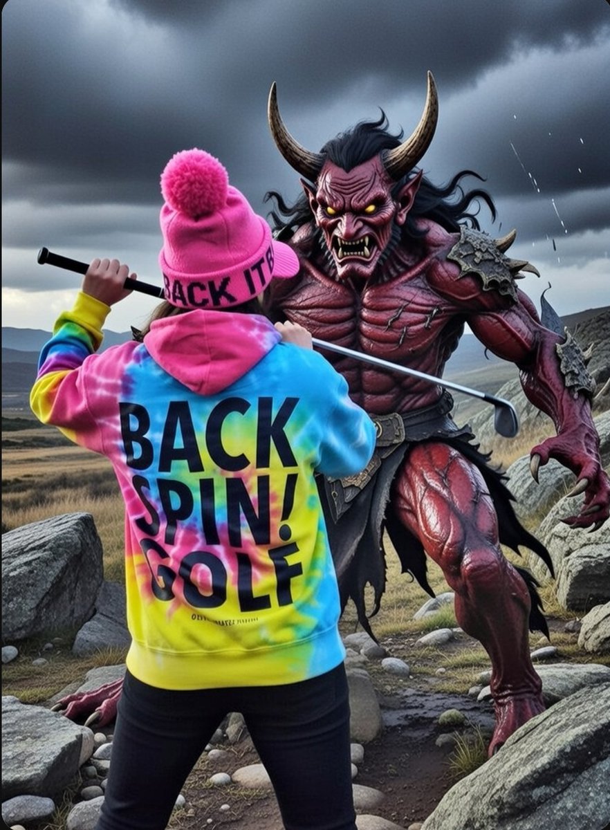 BACKSPINGOLF1's tweet photo. おはようございます！BACK SPIN! GOLFです！
今日は #節分 ですね！
家で豆をまくと掃除が大変なので、恵方巻きを食べたいと思います
今日も一日張り切って参りましょう！

鬼と戦ってみました😂👹怖すぎる
#企業公式が朝の挨拶を言い合う
#backspingolf https://t.co/ARZ0j0goba