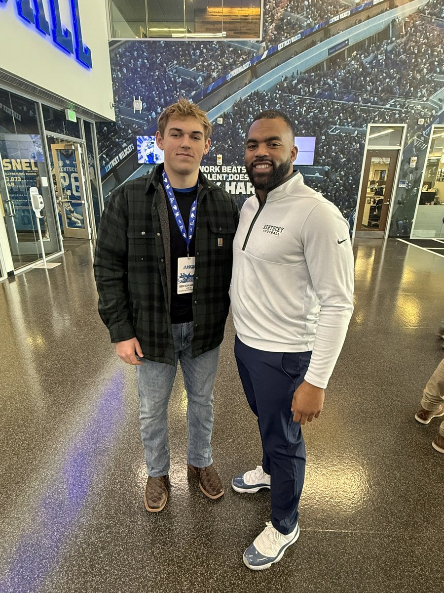 BenSchlarman44's tweet photo. Thanks UK for inviting me to Junior Day. I had a great time at the visit and enjoyed meeting everyone. https://t.co/TOEYtPEPZ4