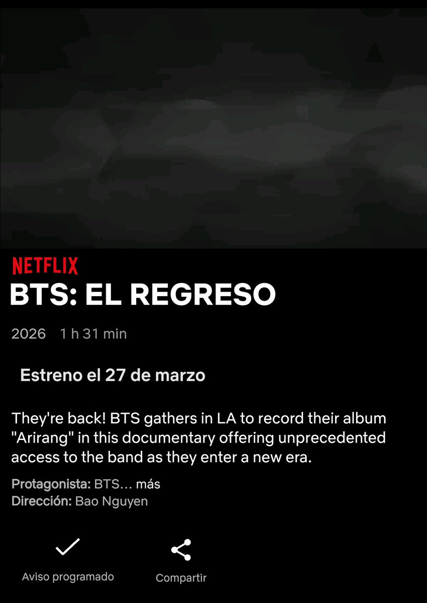 pjmIesviu's tweet image. El documental tendrá una duración de 1 hora y 30 minutos, veremos todo el proceso creativo y los tannies juntos felices reunidos para crear el nuevo album, SEREMOS TODOS LLANTO ESE DIA 😭💜

BTS THE COMEBACK LIVE
BTS THE RETURN DOCUMENTARY IS COMING
BTS BTS BTS
#BTSxNetflix