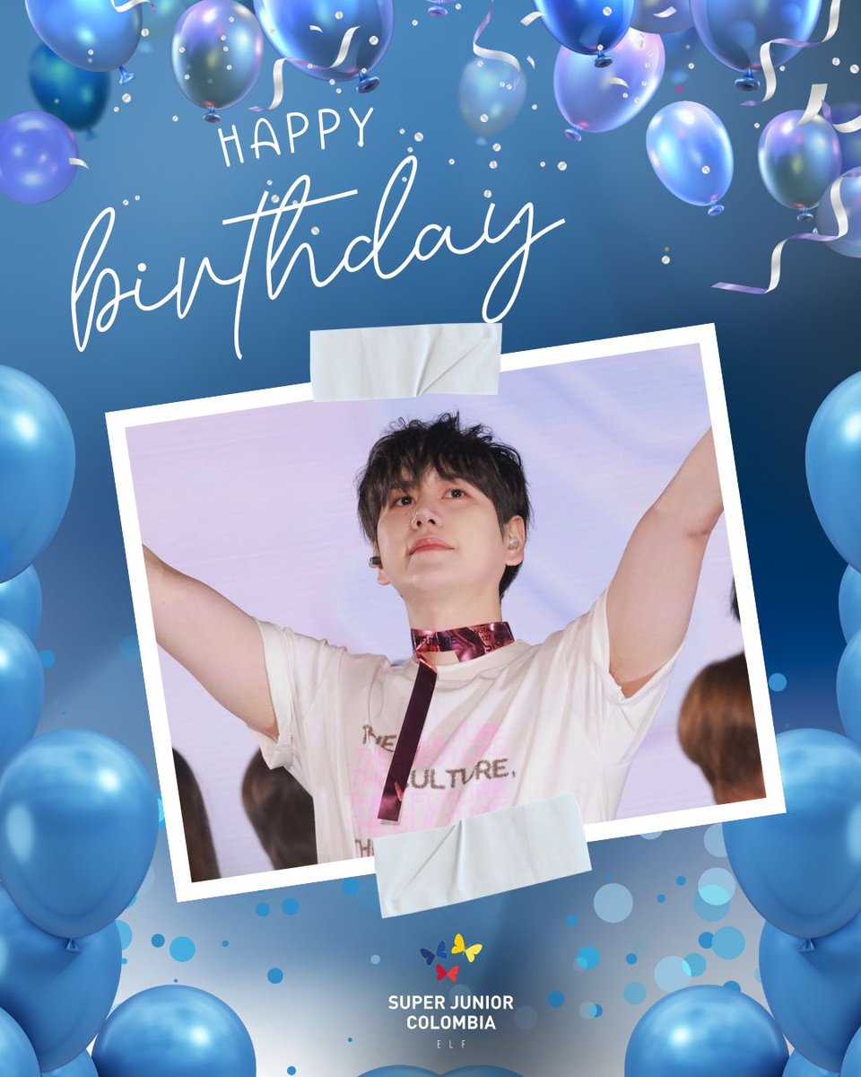 💙🎂 Feliz cumpleaños, Kyuhyun 🎂💙
Gracias por tu voz, tu talento y por acompañarnos con tu música todos estos años.
Desde Colombia te enviamos todo nuestro amor y los mejores deseos.
¡Que este nuevo año esté lleno de felicidad!

#HappyKyuhyunDay #Kyuhyun #규현 #SuperJunior