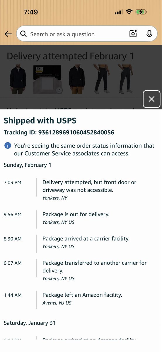 T_MaC53's tweet photo. @USPSHelp I don’t know why USPS ever agreed to deliver @amazon on Sundays, b/c at least for me, I don’t get them &amp; then get a bs excuse that my home/driveway wasn’t accessible even though Amazon was able to deliver earlier in the day. LIARS @AmazonHelp https://t.co/7Vl7KOagIL