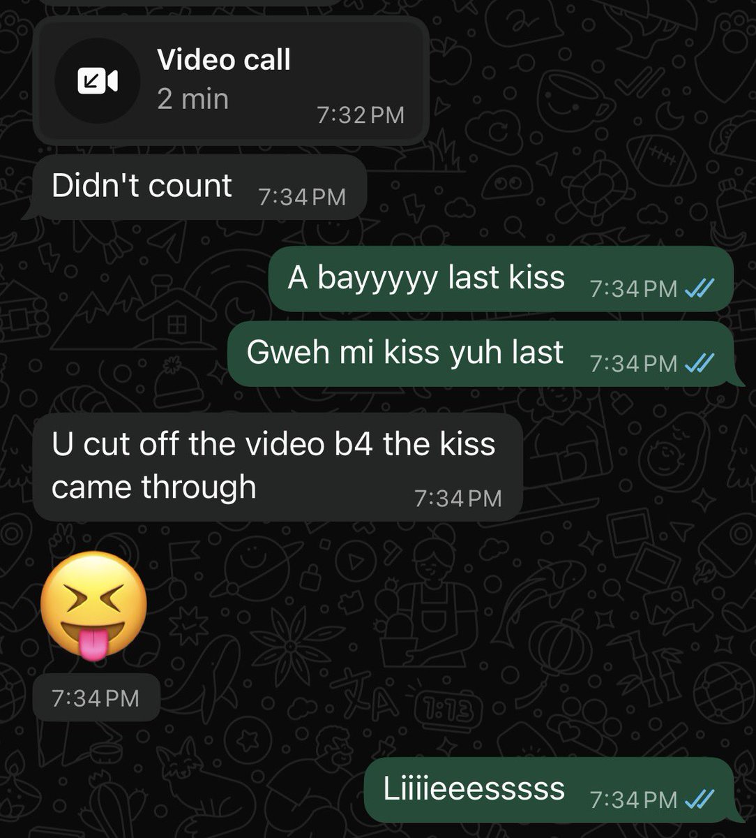 Trouble_876D's tweet photo. Deh yah a play last kiss wid mi woman 😂😂😂 https://t.co/4Z1PvjPqup