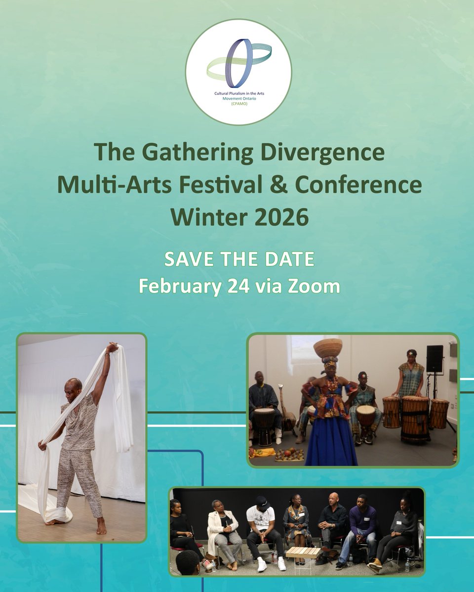 📅 Save the date February 24, 2026
WINTER 2026 | Black Arts in a Time Like Now ✨
The Gathering Divergence Multi-Arts Festival &amp; Conference returns with a powerful one-day convening centering Black arts in the creative sector.
🔗 More details coming soon!
#GatheringDivergence