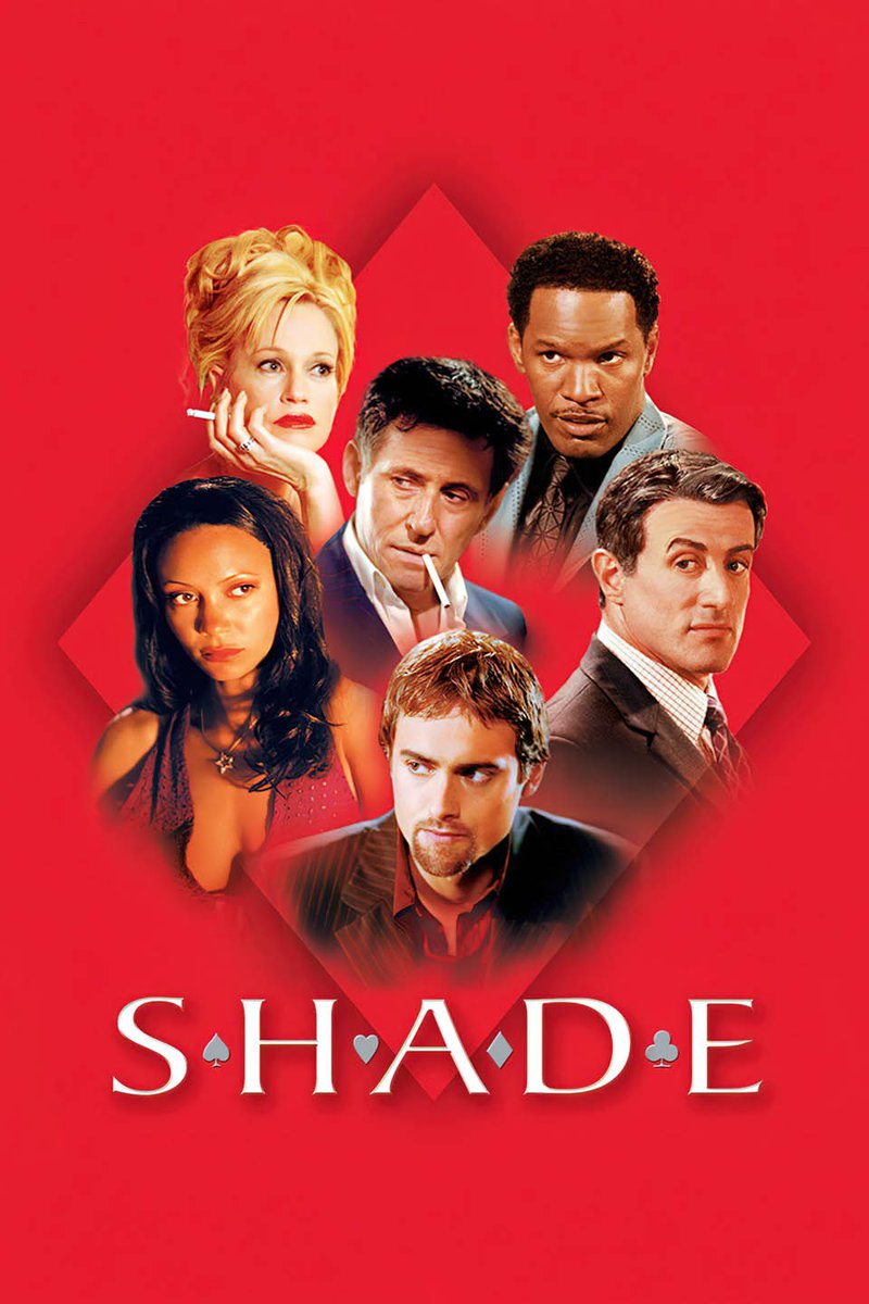 AtlBlerd's tweet image. #NW a film I'd never heard of before called #Shade about gamblers and card cheats.

Stars Sylvester Stallone, Gabriel Byrne &amp;amp; Jamie Foxx.

#BlackSiskelandEbert📽