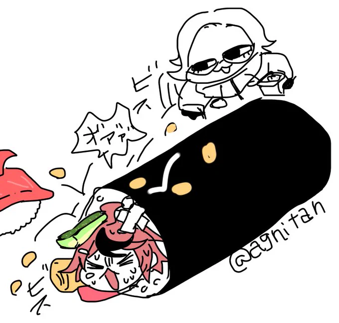 恵方巻きと豆まき٩( ᐛ )و