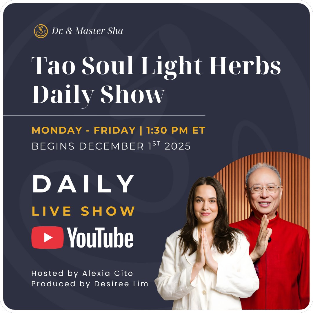 Herbs have a soul. And their souls carry healing power. The Tao Soul Light Herbs Transmission for Healing and Rejuvenation is a unique and sacred daily service. Learn more. bit.ly/49COF3r